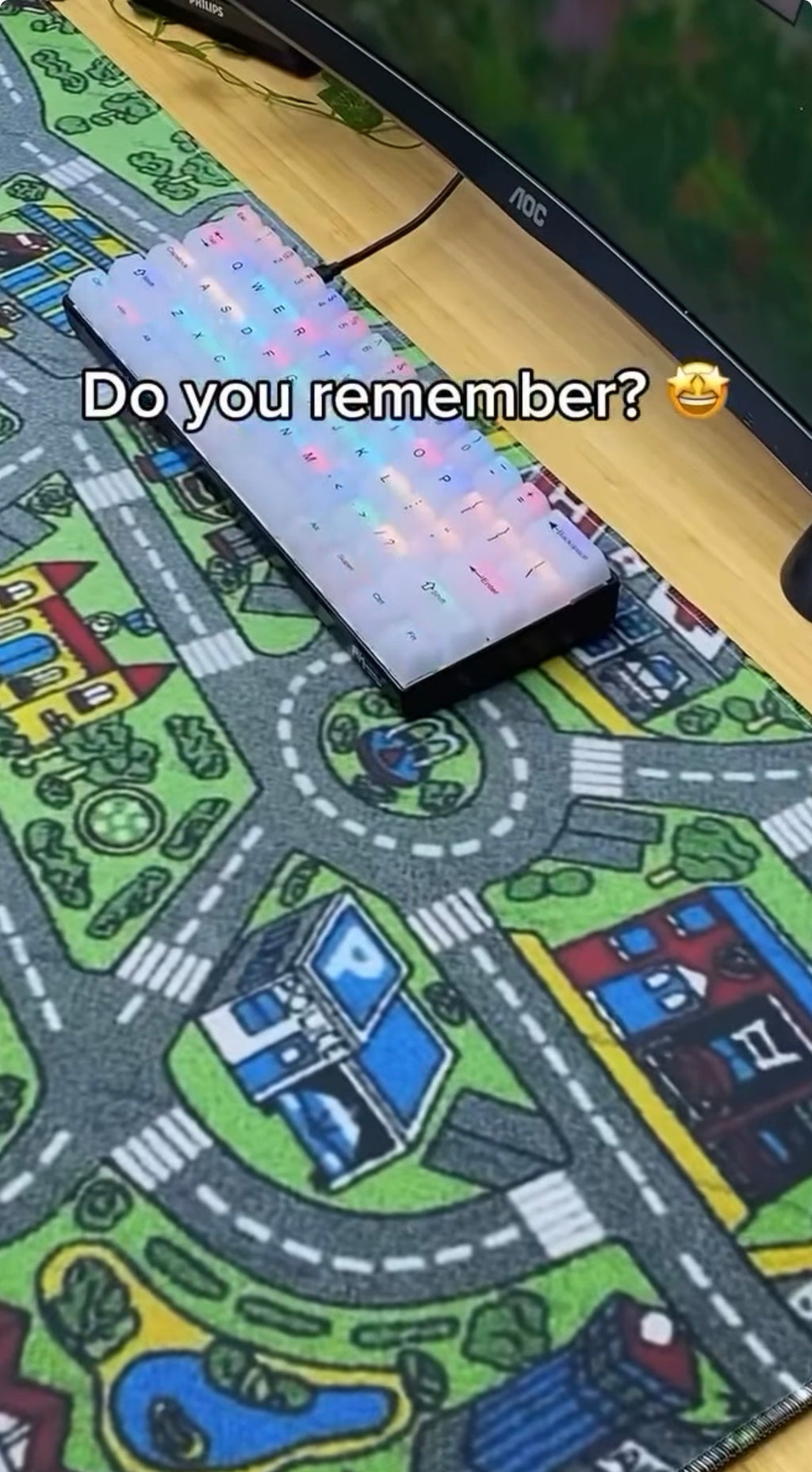 Nostalgia Town Mouse Pad