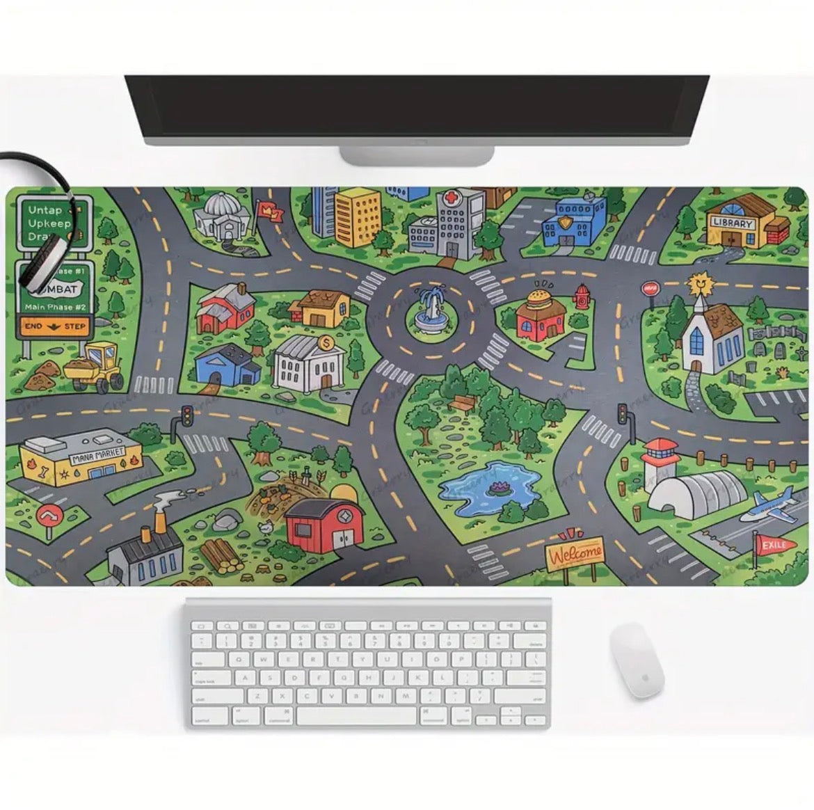 Nostalgia Town Mouse Pad