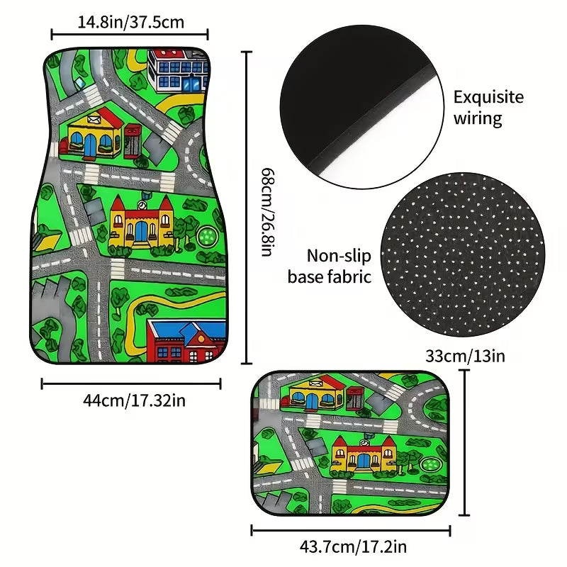 Nostalgic Town Car Rug